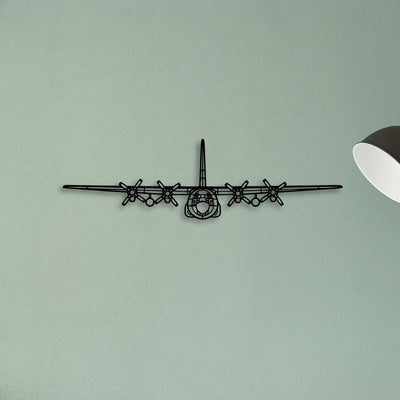 L 749A Classic Aircraft Silhouette Metal Wall Art - Tinvibe