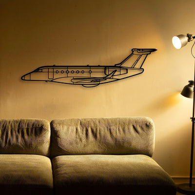 Lancair Iv P Classic Aircraft Silhouette Metal Wall Art - Tinvibe