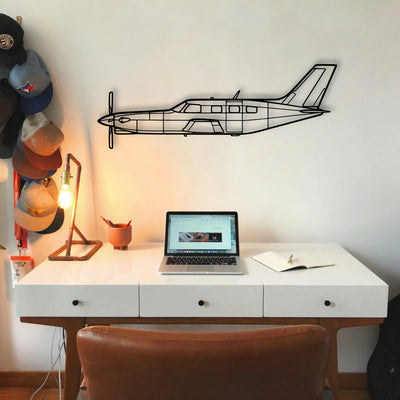 Lancaster Mk I Classic Aircraft Silhouette Metal Wall Art - Tinvibe