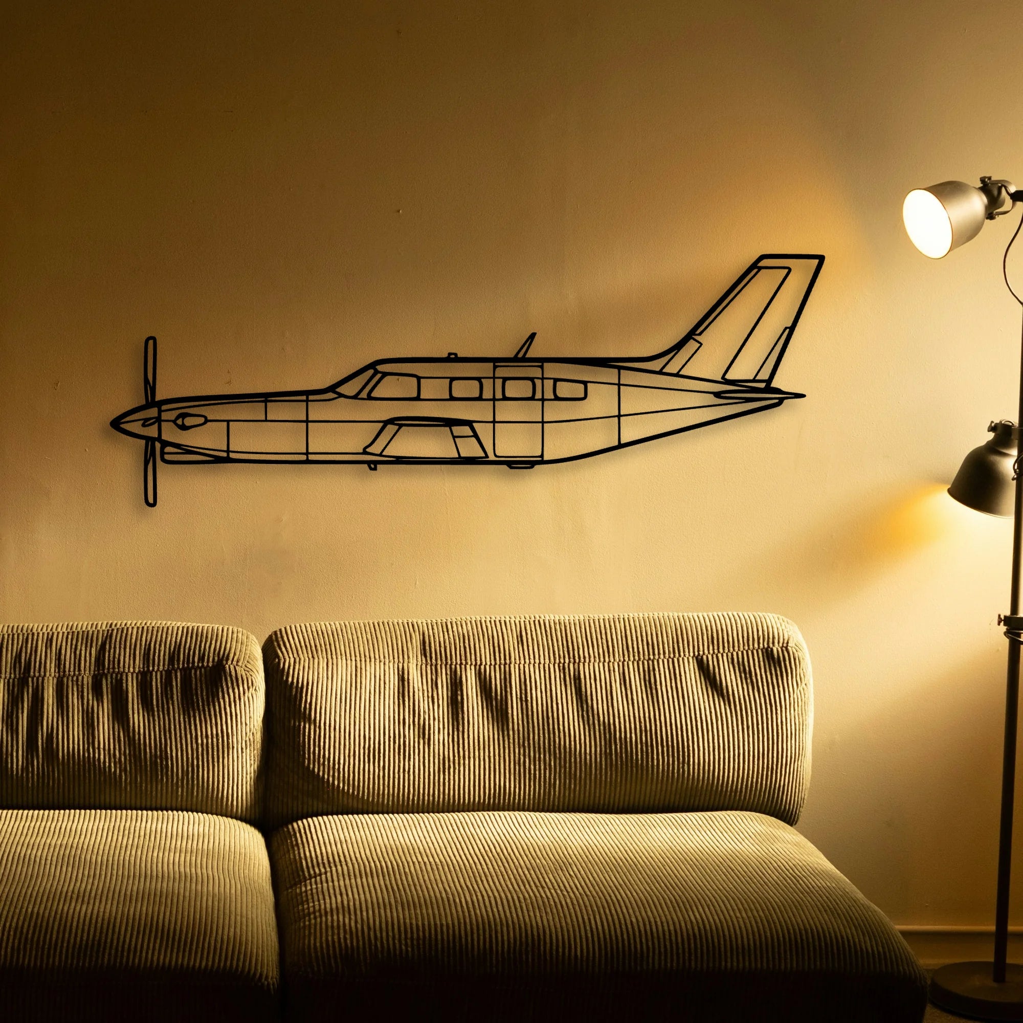 Lancaster Mk I Classic Aircraft Silhouette Metal Wall Art - Tinvibe