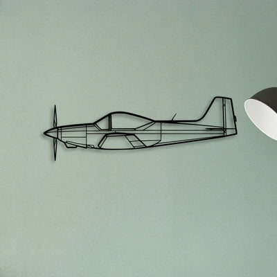 Learjet 60 Classic Aircraft Silhouette Metal Wall Art - Tinvibe