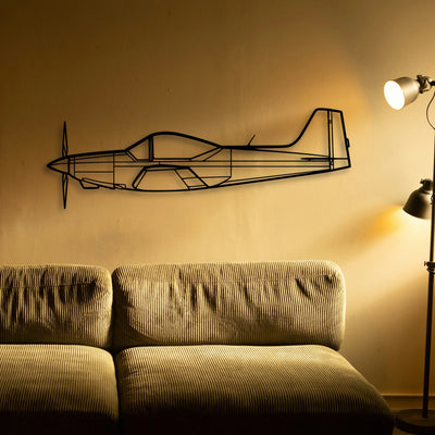 Learjet 60 Classic Aircraft Silhouette Metal Wall Art - Tinvibe