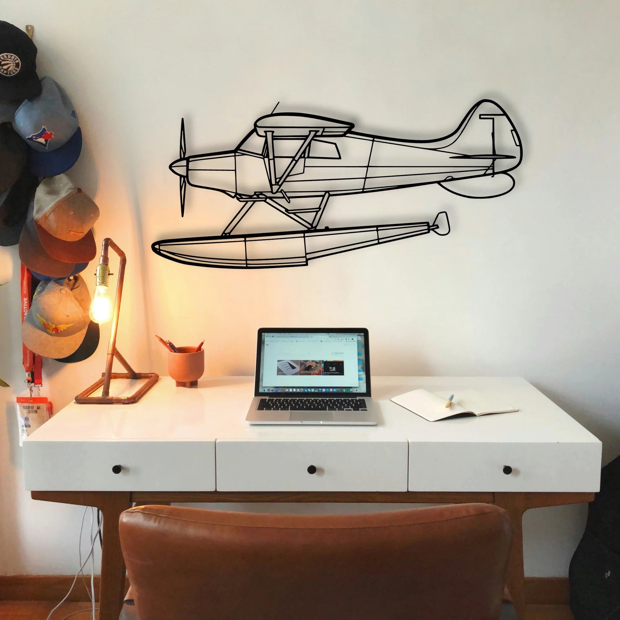 M 4 Classic Aircraft Silhouette Metal Wall Art - Tinvibe