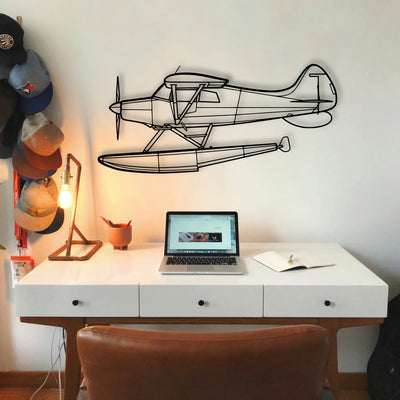 M 4 Classic Aircraft Silhouette Metal Wall Art - Tinvibe