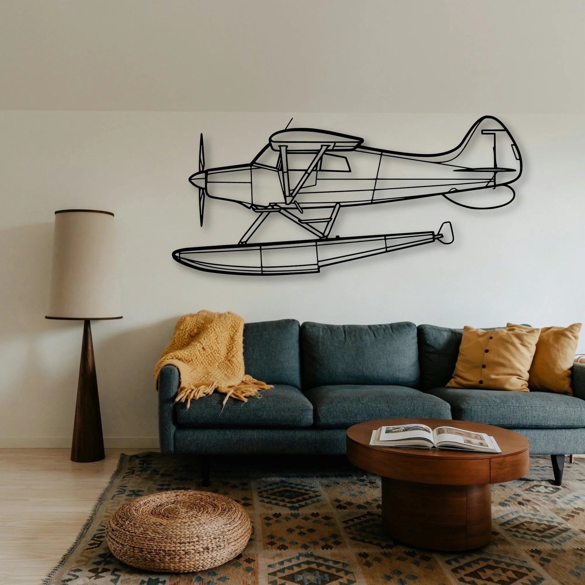 M 4 Classic Aircraft Silhouette Metal Wall Art - Tinvibe
