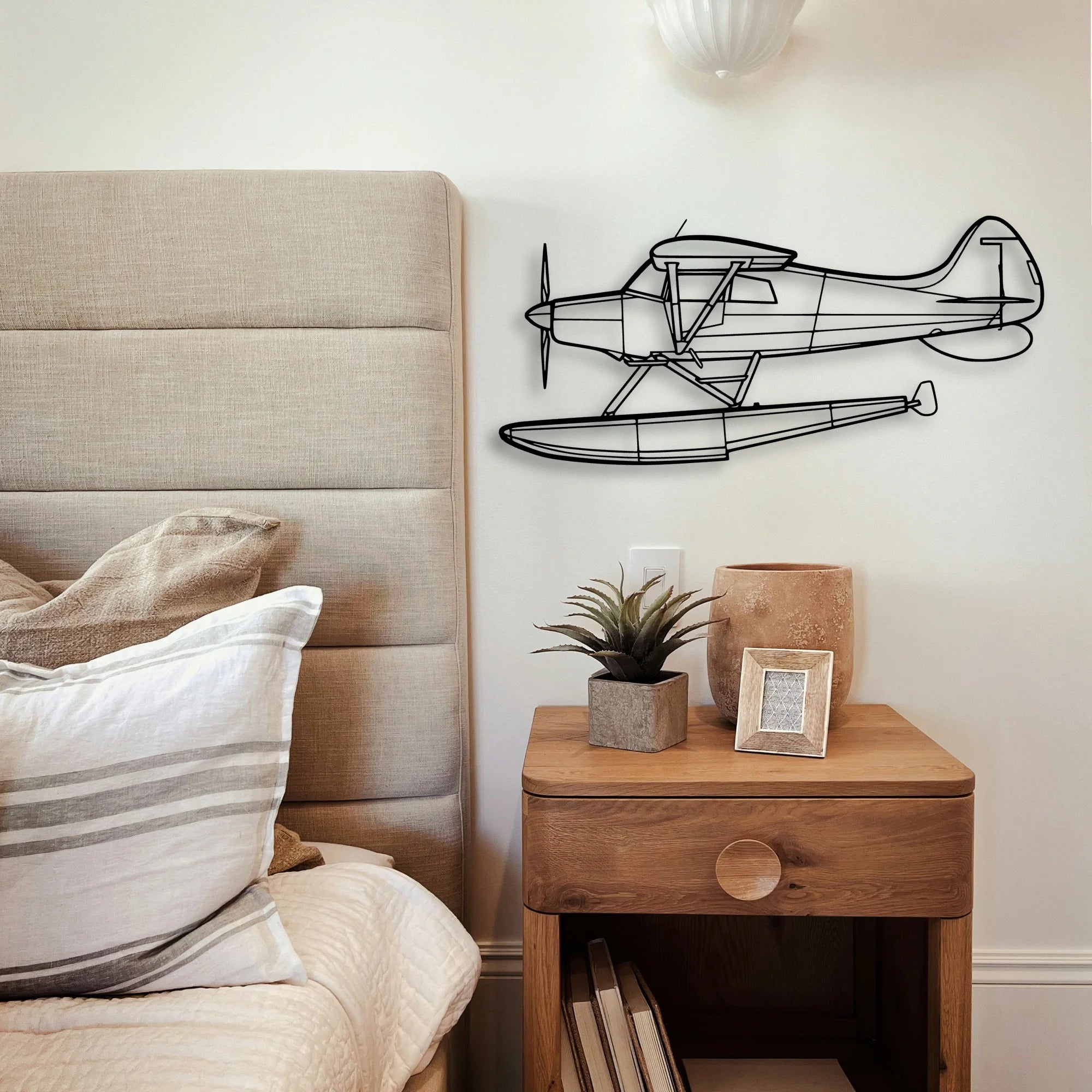 M 4 Classic Aircraft Silhouette Metal Wall Art - Tinvibe