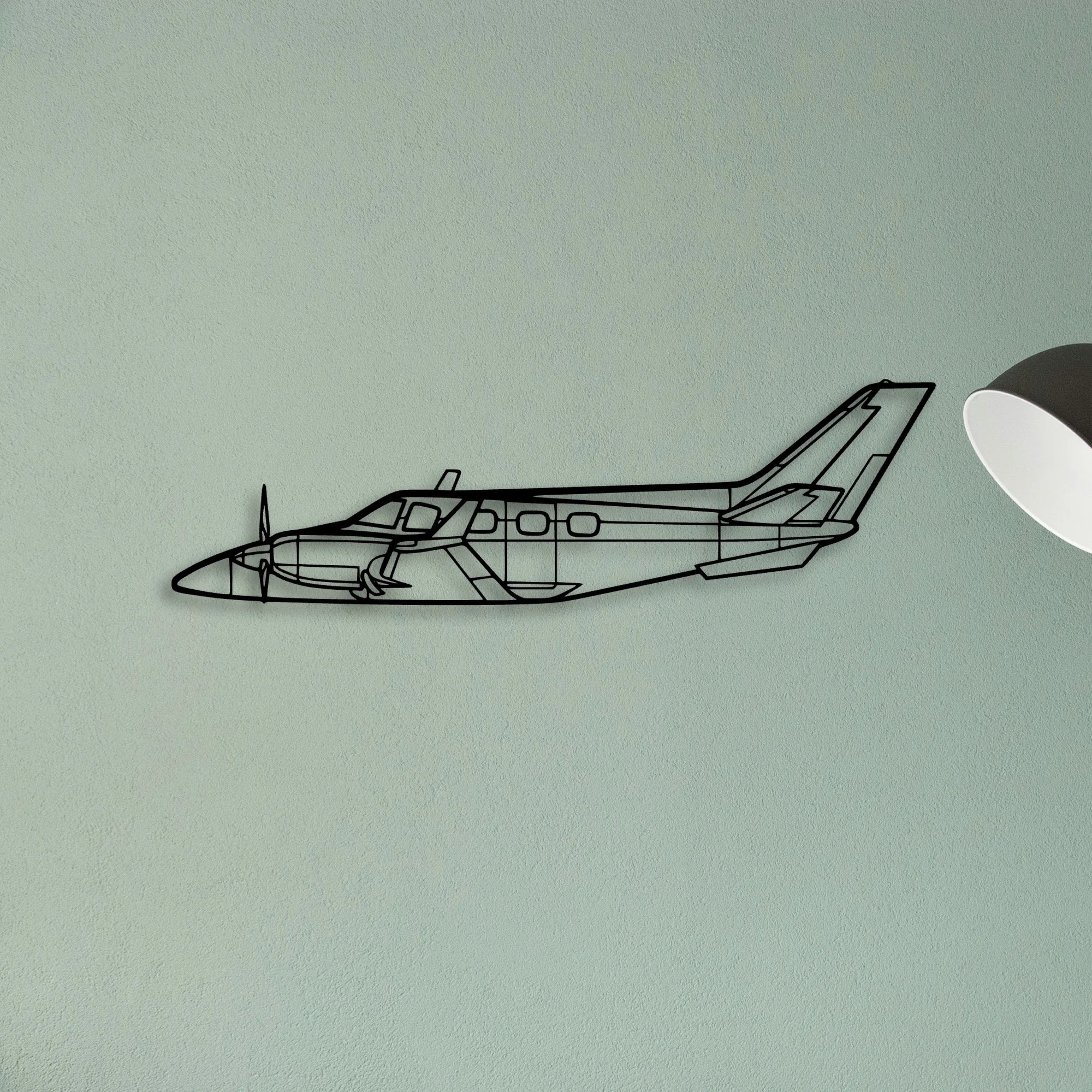M20C Classic Aircraft Silhouette Metal Wall Art - Tinvibe
