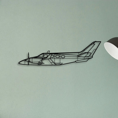 M20C Classic Aircraft Silhouette Metal Wall Art - Tinvibe