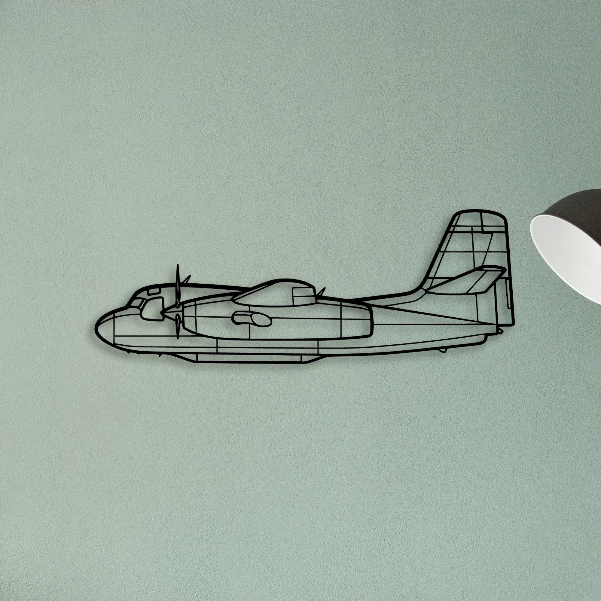 M20E Classic Aircraft Silhouette Metal Wall Art - Tinvibe