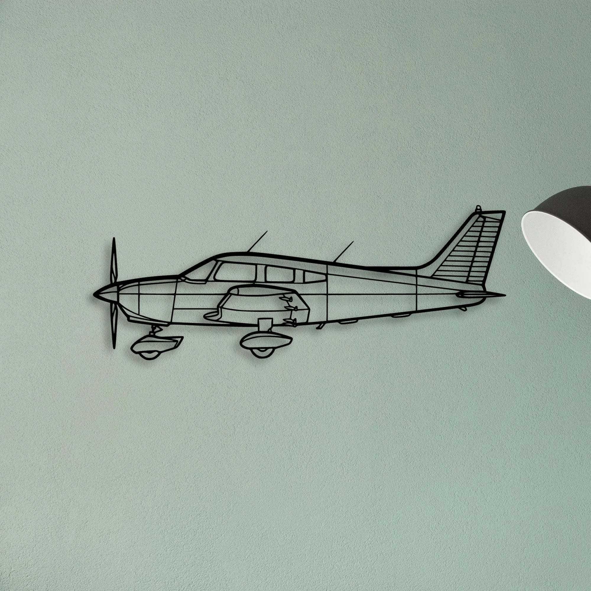 M20K Classic Aircraft Silhouette Metal Wall Art - Tinvibe