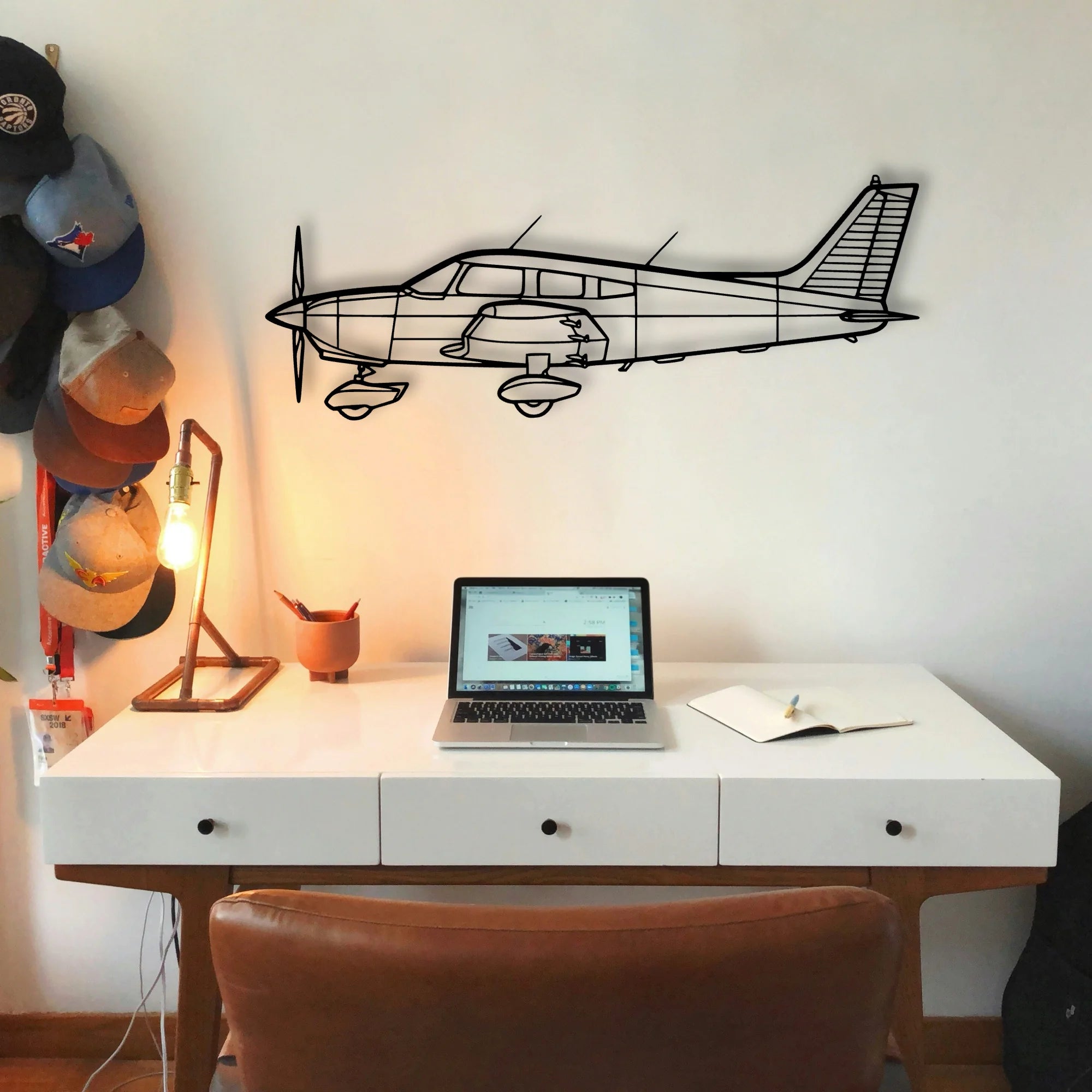 M20K Classic Aircraft Silhouette Metal Wall Art - Tinvibe