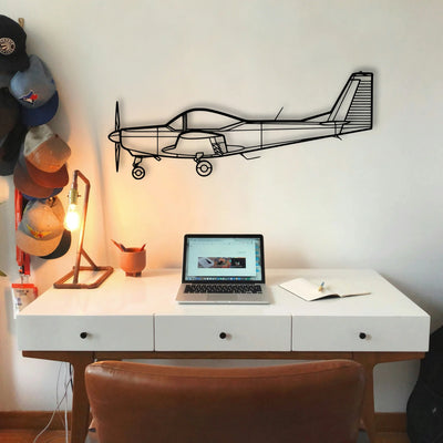 M20M Classic Aircraft Silhouette Metal Wall Art - Tinvibe