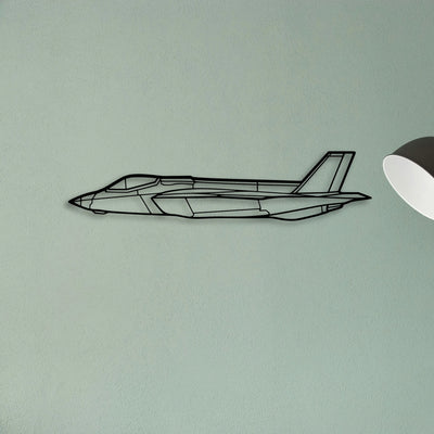 Md 11 Classic Aircraft Silhouette Metal Wall Art - Tinvibe