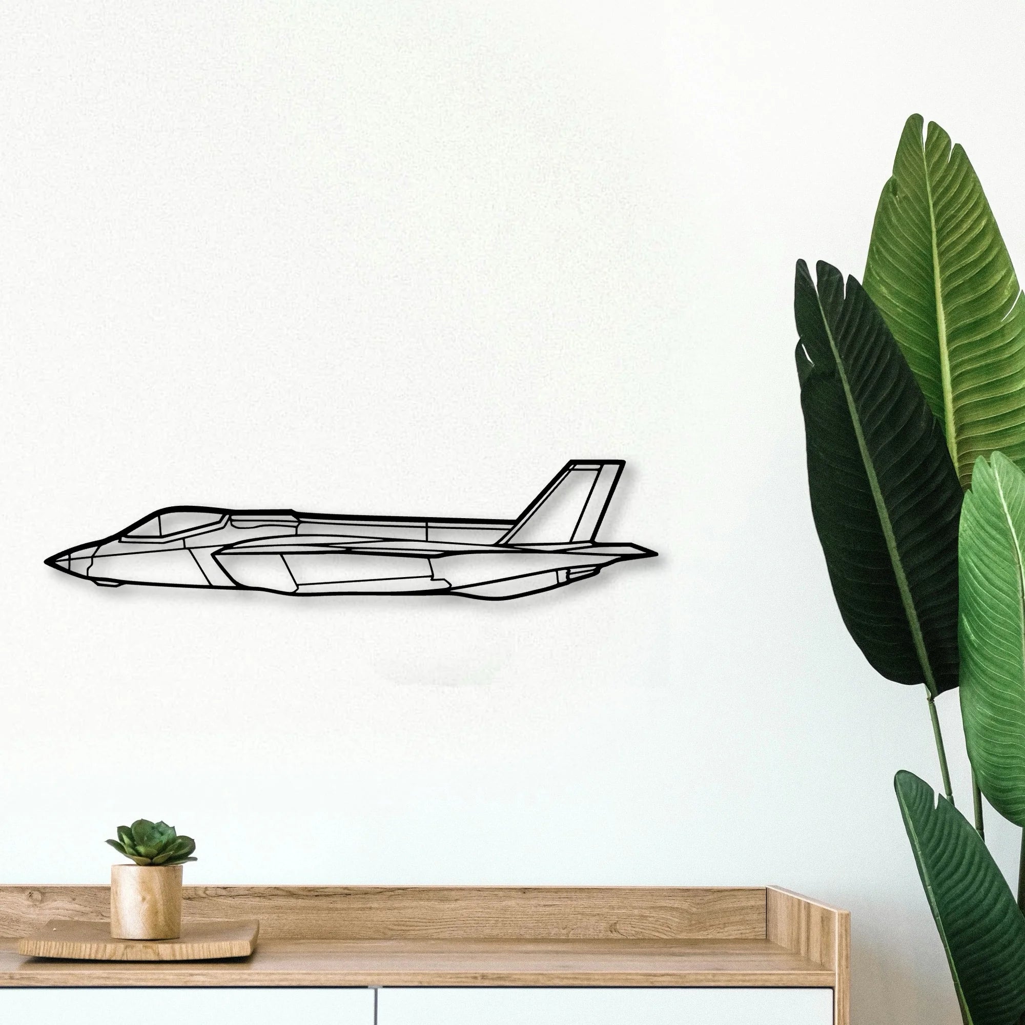 Md 11 Classic Aircraft Silhouette Metal Wall Art - Tinvibe