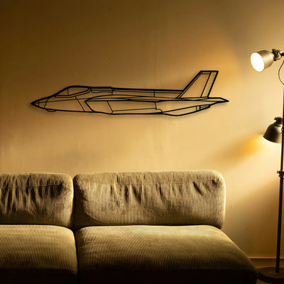 Md 11 Classic Aircraft Silhouette Metal Wall Art - Tinvibe