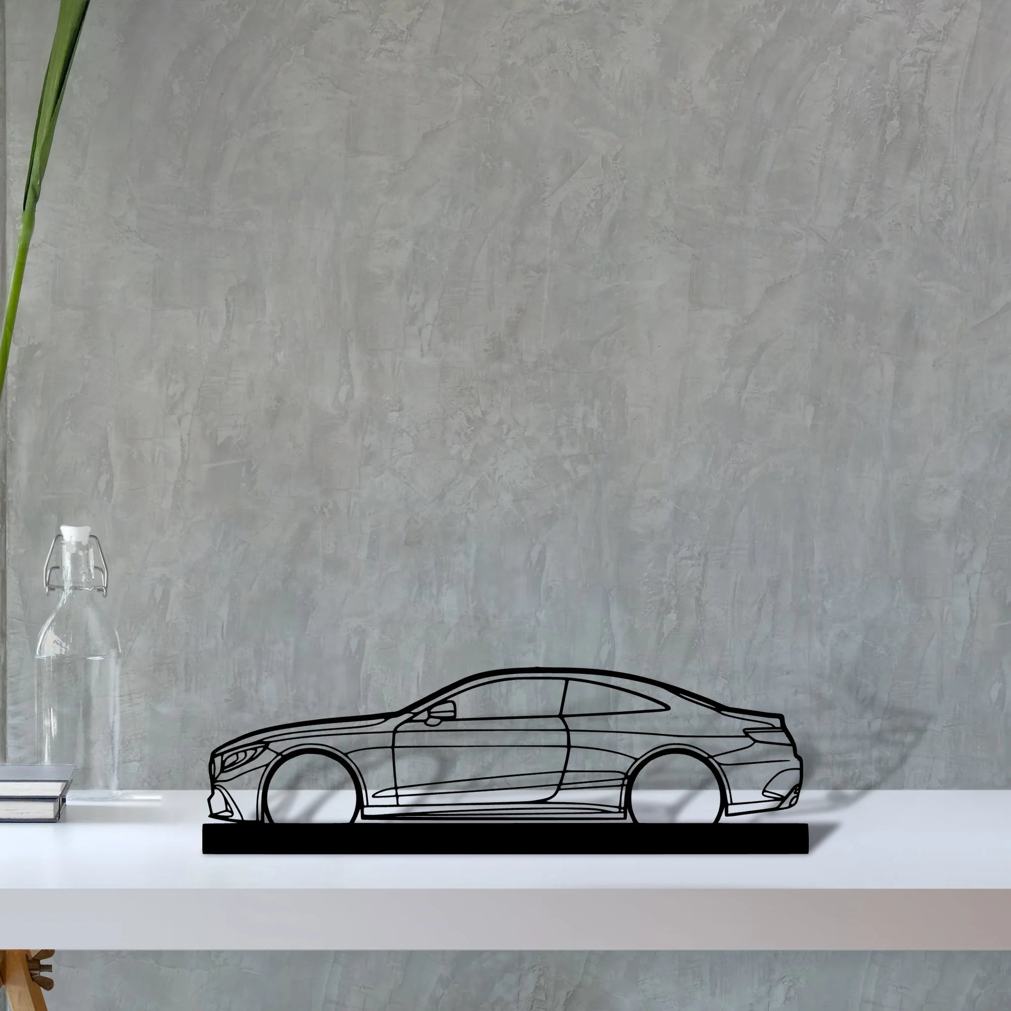 mercedes-s63-coupe Silhouette Metal Art Stand - Tinvibe