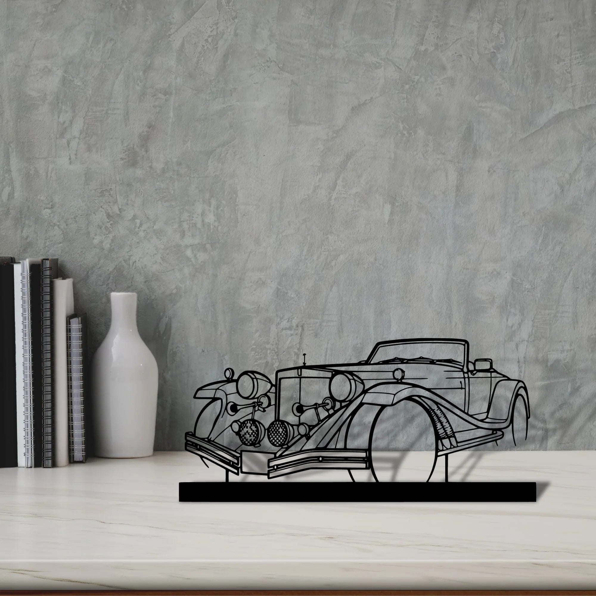 mercury-1977 Silhouette Metal Art Stand - Tinvibe
