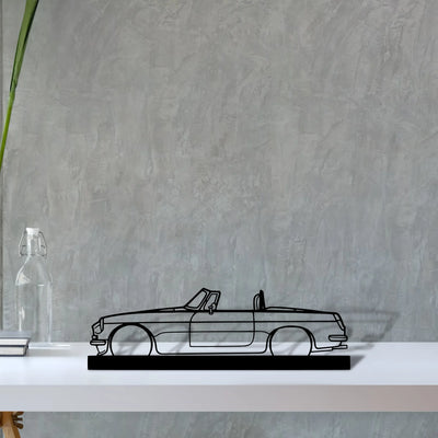 mgb-roadster-1969 Silhouette Metal Art Stand - Tinvibe