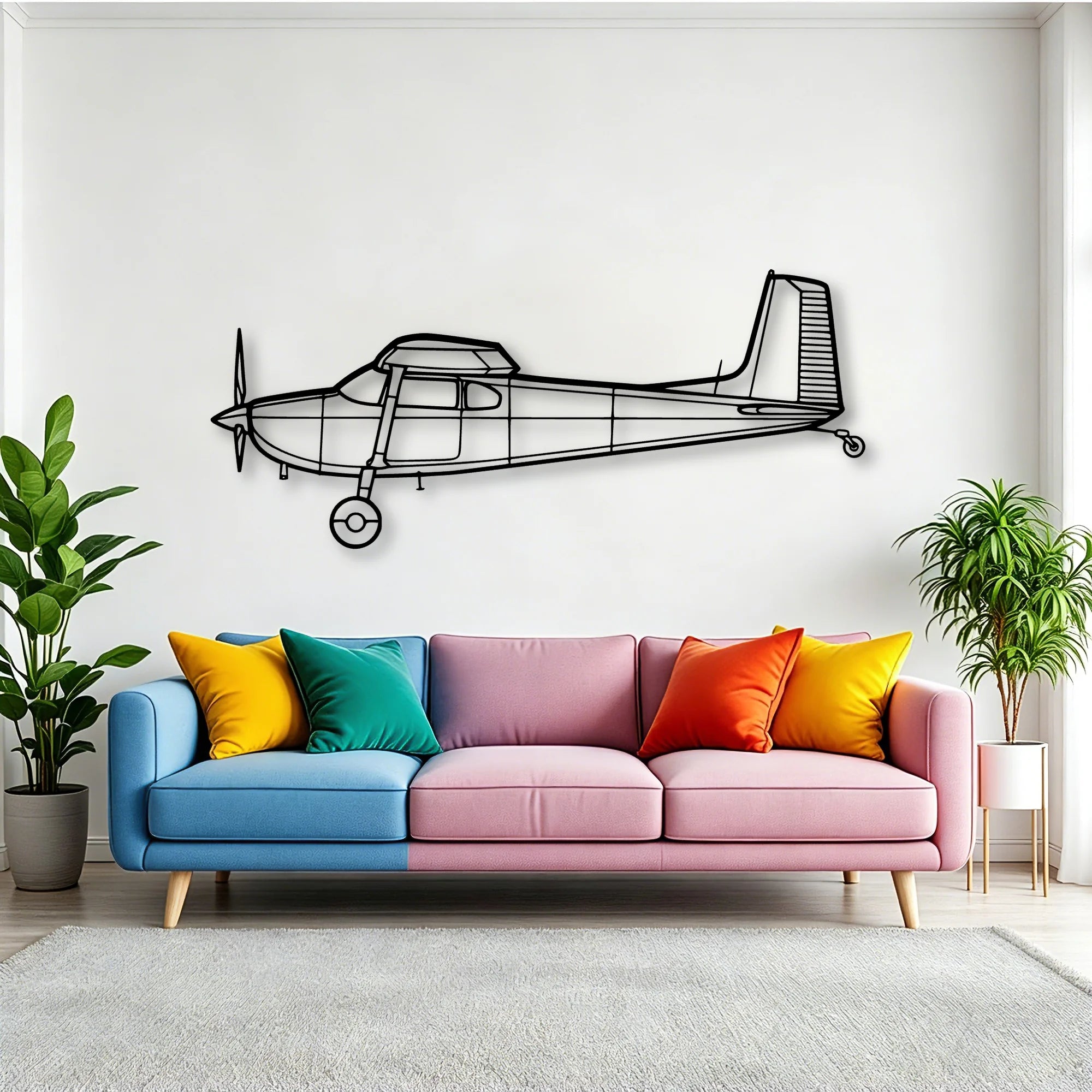 Mig 21 Classic Aircraft Silhouette Metal Wall Art - Tinvibe