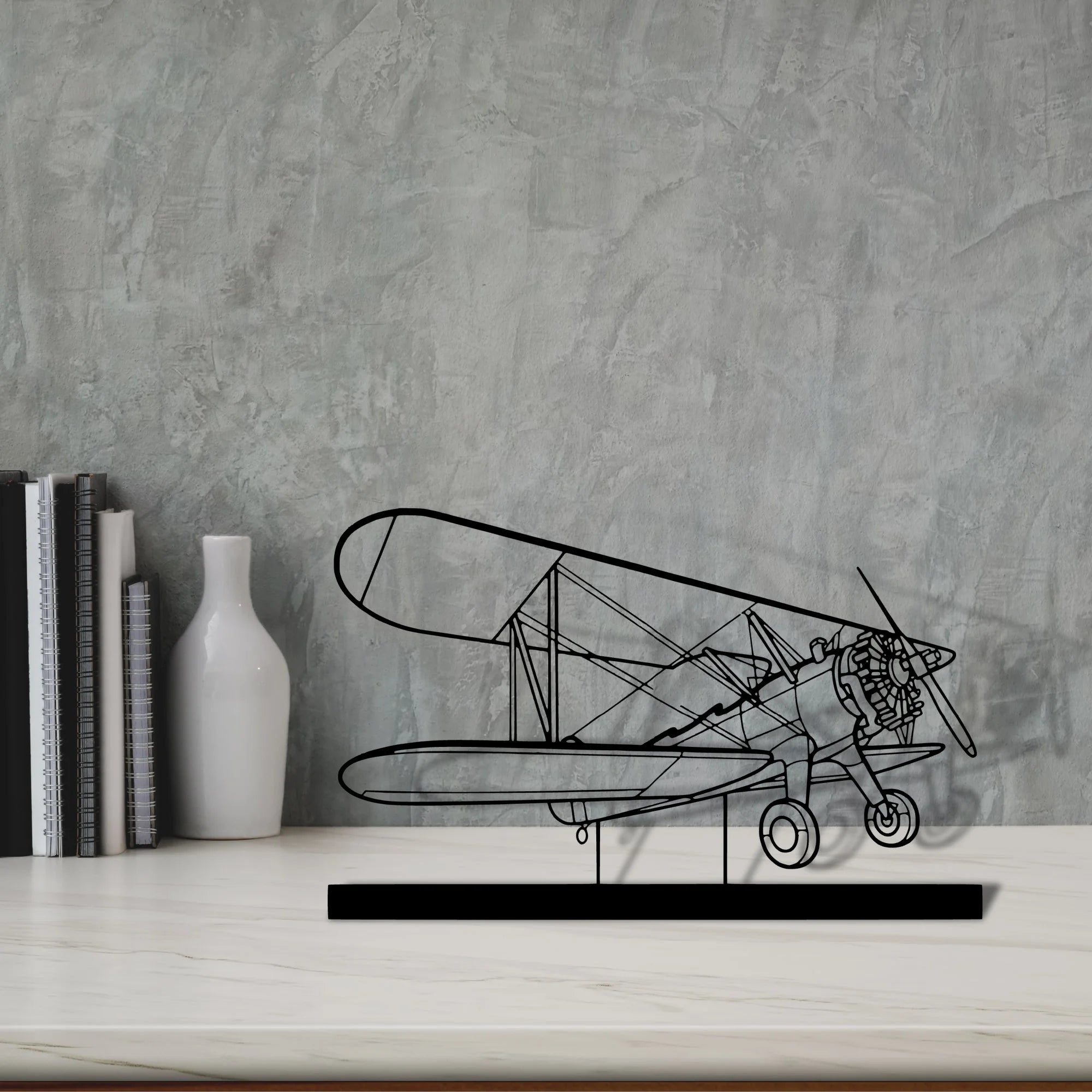 model-75 Silhouette Metal Art Stand - Tinvibe