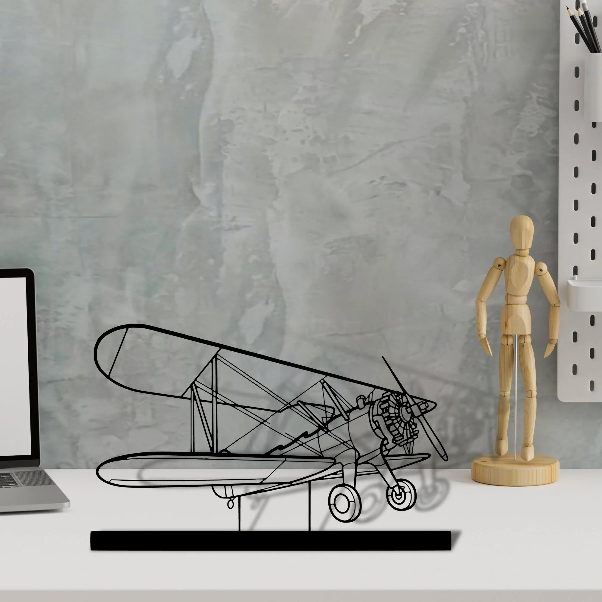 model-75 Silhouette Metal Art Stand - Tinvibe
