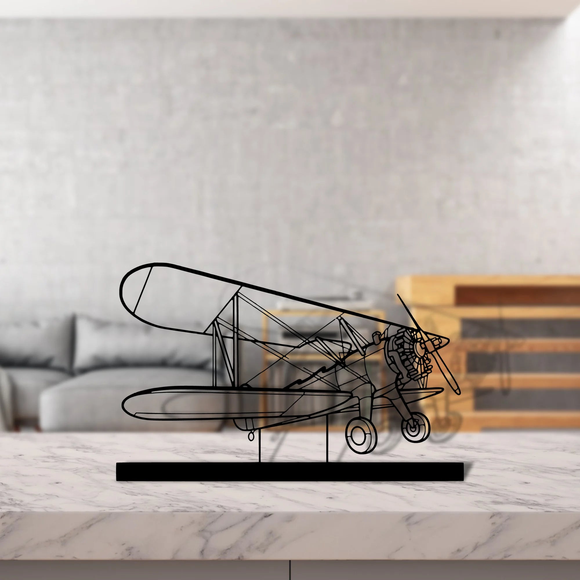 model-75 Silhouette Metal Art Stand - Tinvibe