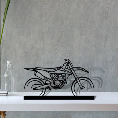 motocross Silhouette Metal Art Stand - Tinvibe