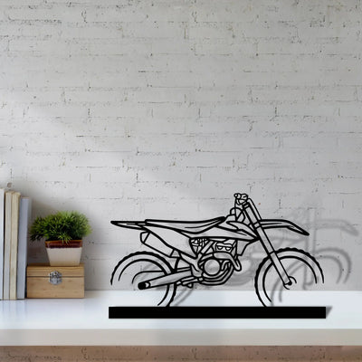 motocross Silhouette Metal Art Stand - Tinvibe