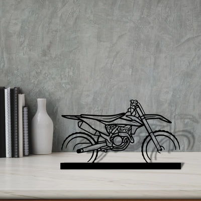 motocross Silhouette Metal Art Stand - Tinvibe