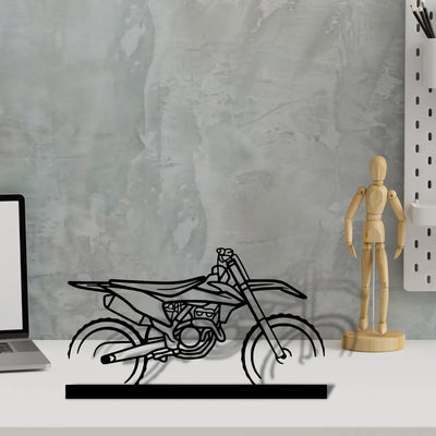 motocross Silhouette Metal Art Stand - Tinvibe