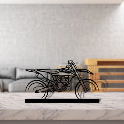 motocross Silhouette Metal Art Stand - Tinvibe