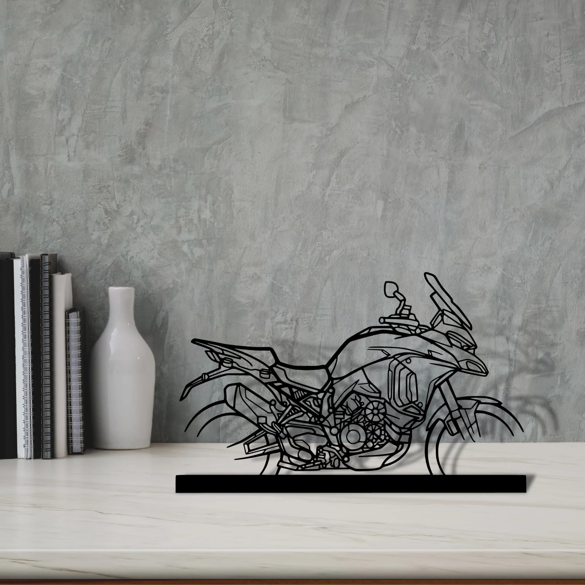 multistrada-v4s Silhouette Metal Art Stand - Tinvibe