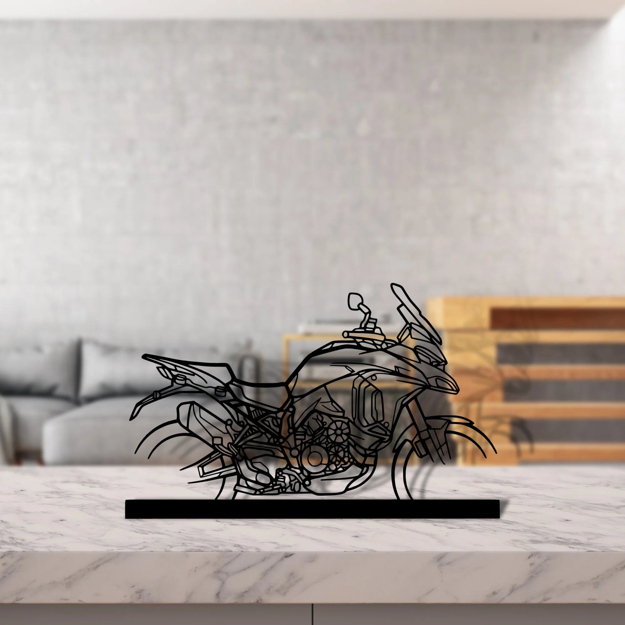 multistrada-v4s Silhouette Metal Art Stand - Tinvibe