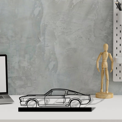 mustang-1967 Silhouette Metal Art Stand - Tinvibe