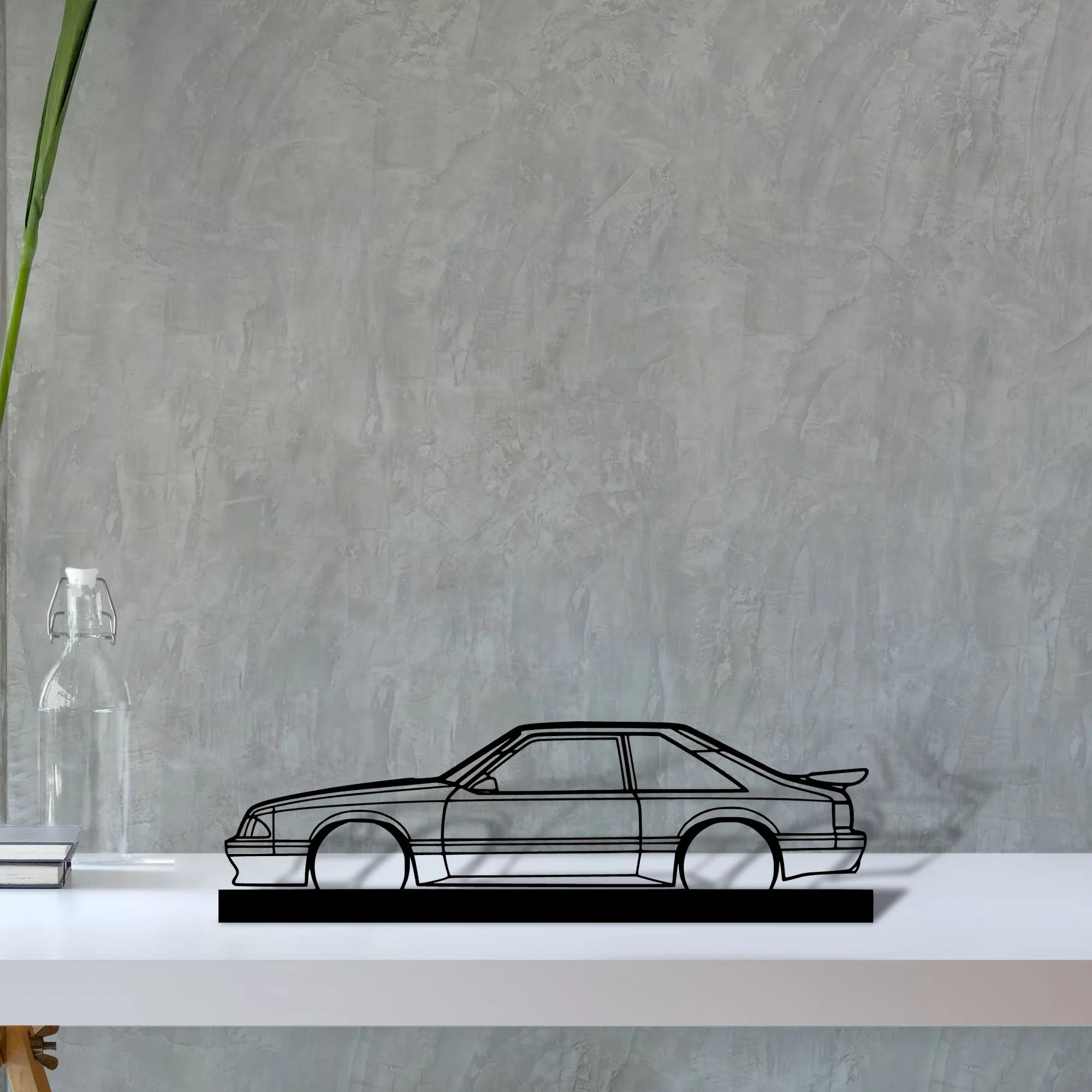 mustang-saleen Silhouette Metal Art Stand - Tinvibe