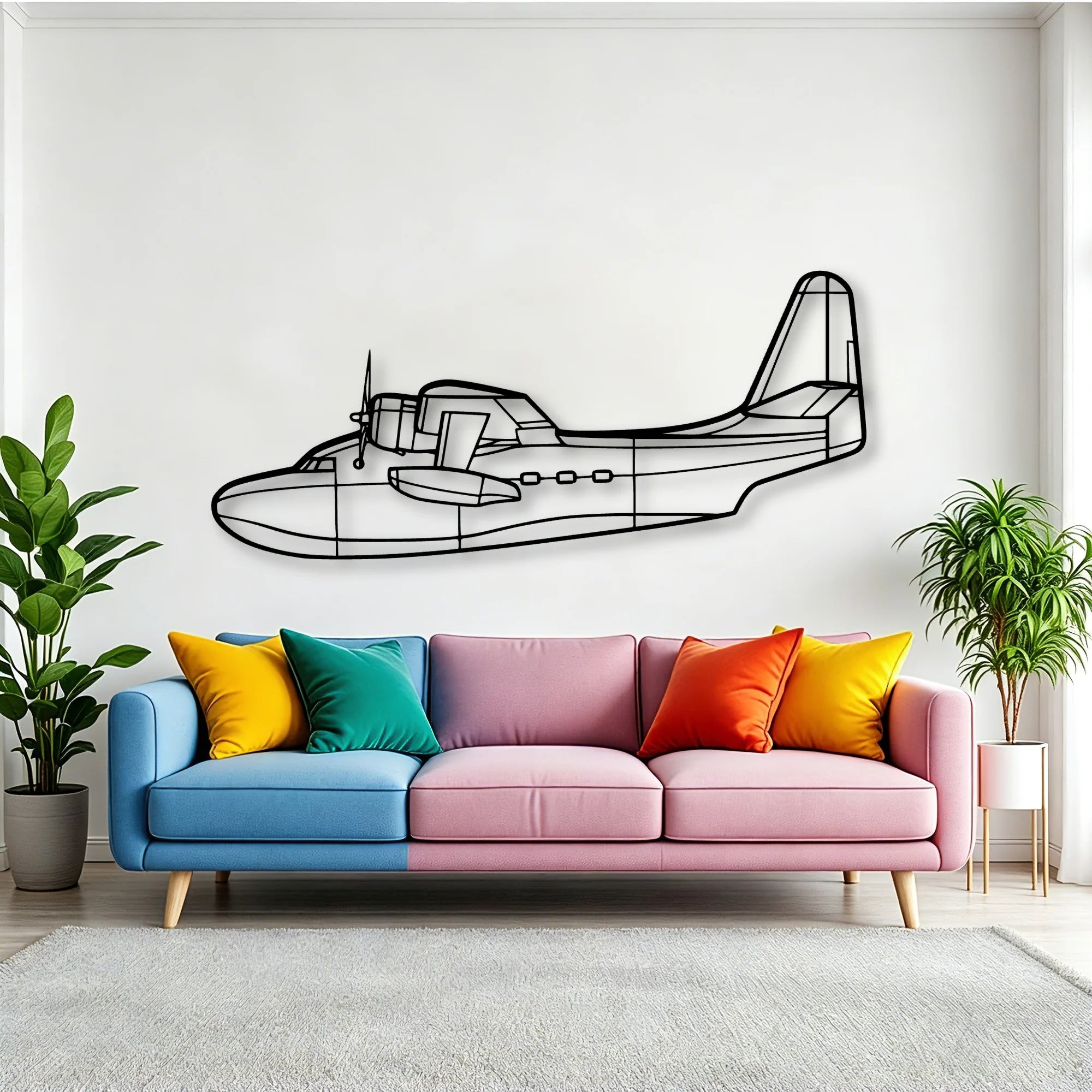 Mv 22 Osprey Classic Aircraft Silhouette Metal Wall Art - Tinvibe