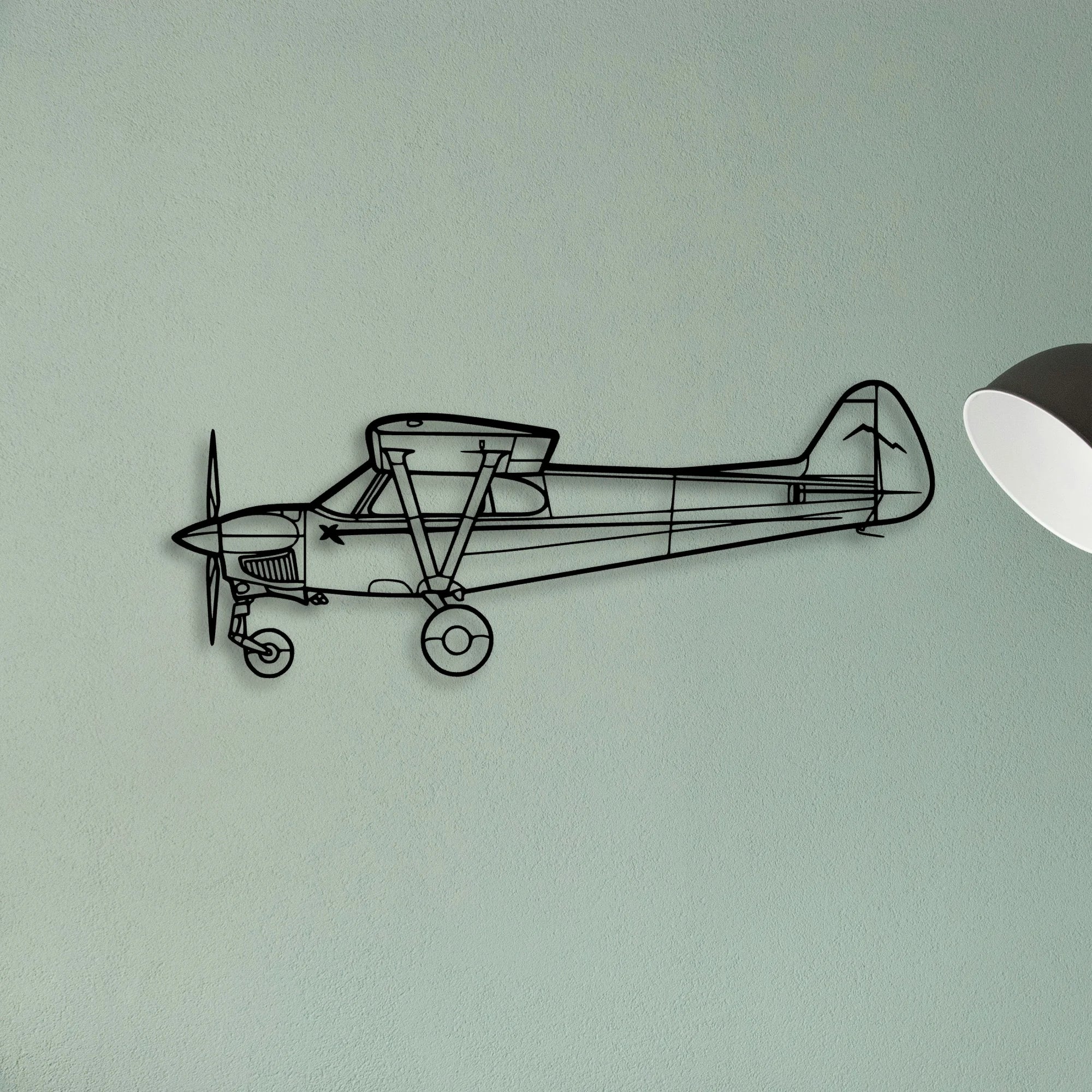 Nxcub Classic Aircraft Silhouette Metal Wall Art - Tinvibe