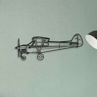 Nxcub Classic Aircraft Silhouette Metal Wall Art - Tinvibe