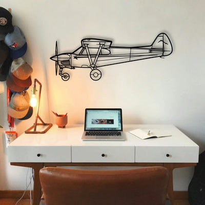 Nxcub Classic Aircraft Silhouette Metal Wall Art - Tinvibe