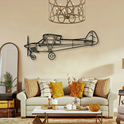 Nxcub Classic Aircraft Silhouette Metal Wall Art - Tinvibe