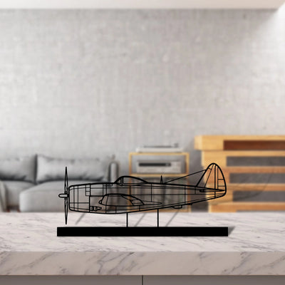 p-47d-2 Silhouette Metal Art Stand - Tinvibe