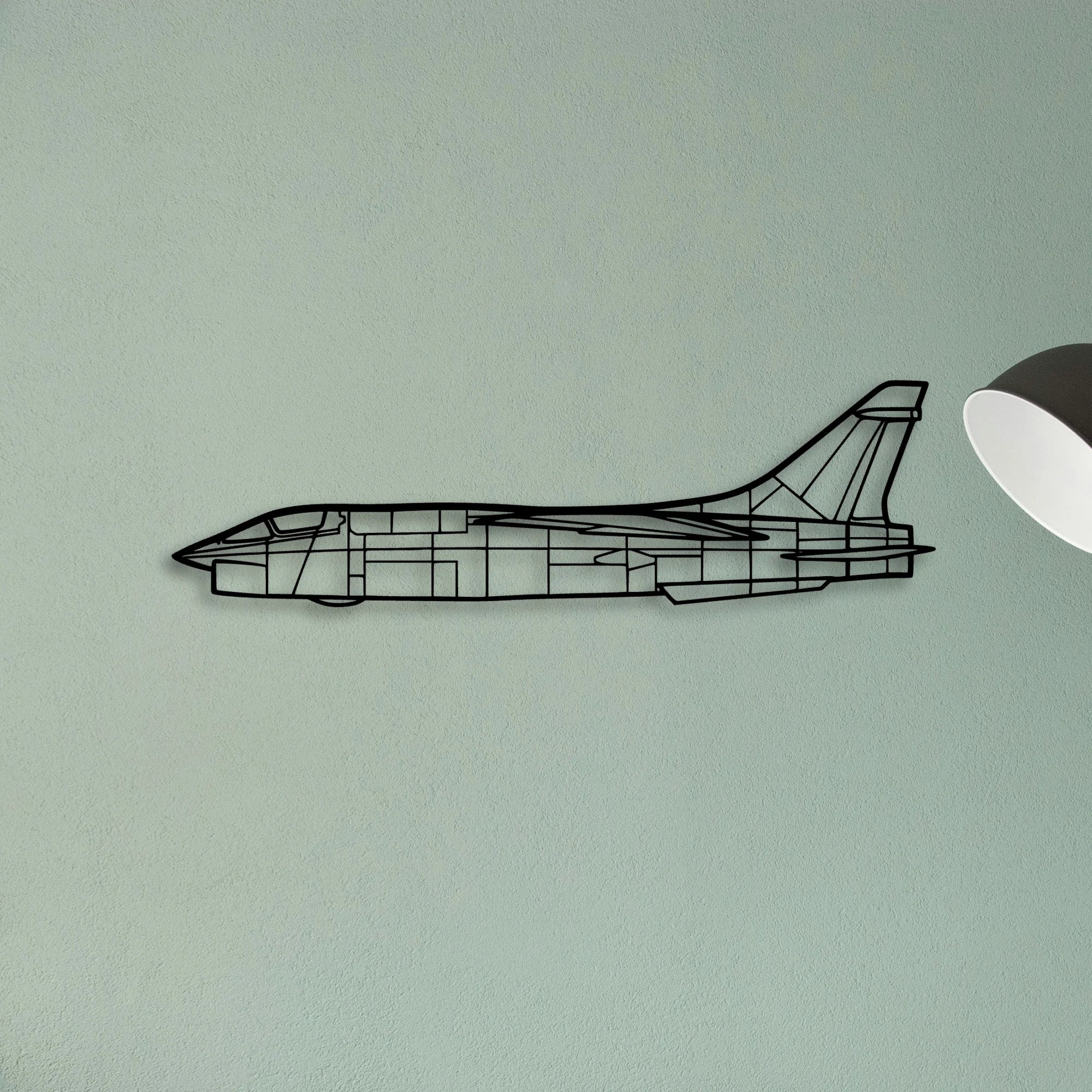 P 47D Classic Aircraft Silhouette Metal Wall Art - Tinvibe