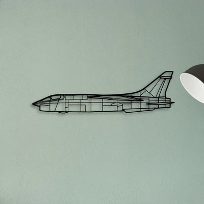 P 47D Classic Aircraft Silhouette Metal Wall Art - Tinvibe