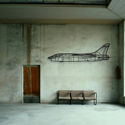 P 47D Classic Aircraft Silhouette Metal Wall Art - Tinvibe