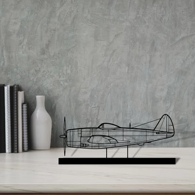 p-47d Silhouette Metal Art Stand - Tinvibe