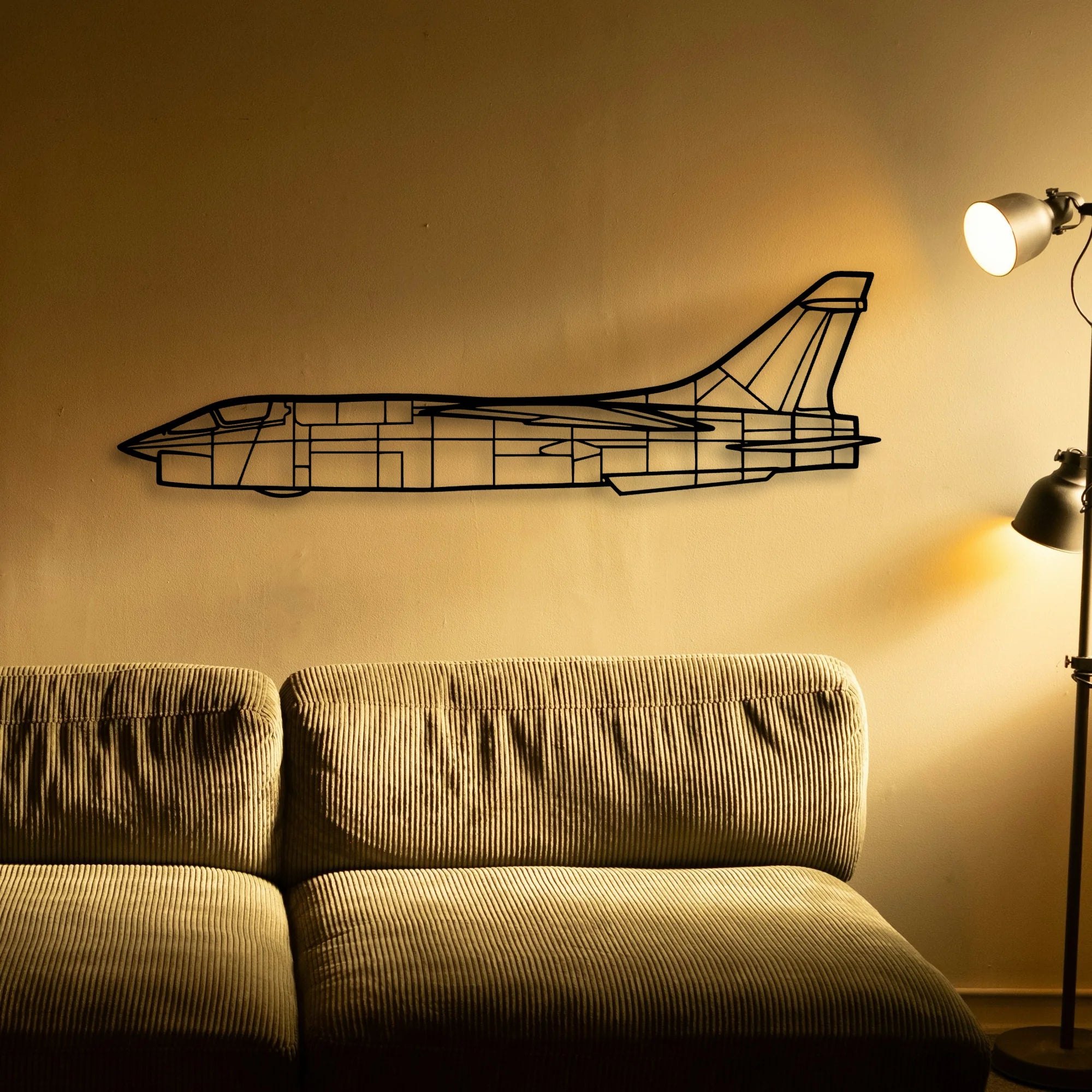 P 47D Classic Aircraft Silhouette Metal Wall Art - Tinvibe