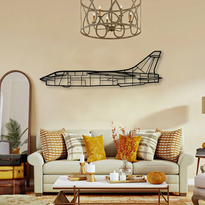 P 47D Classic Aircraft Silhouette Metal Wall Art - Tinvibe