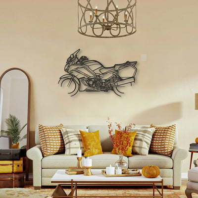P24 2013 Yamaha FJR1300A 2013 Yamaha FJR1300A Classic Motorcycle Silhouette Metal Wall Art - Tinvibe