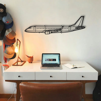 PA 12 Super Cruiser Classic Aircraft Silhouette Metal Wall Art - Tinvibe
