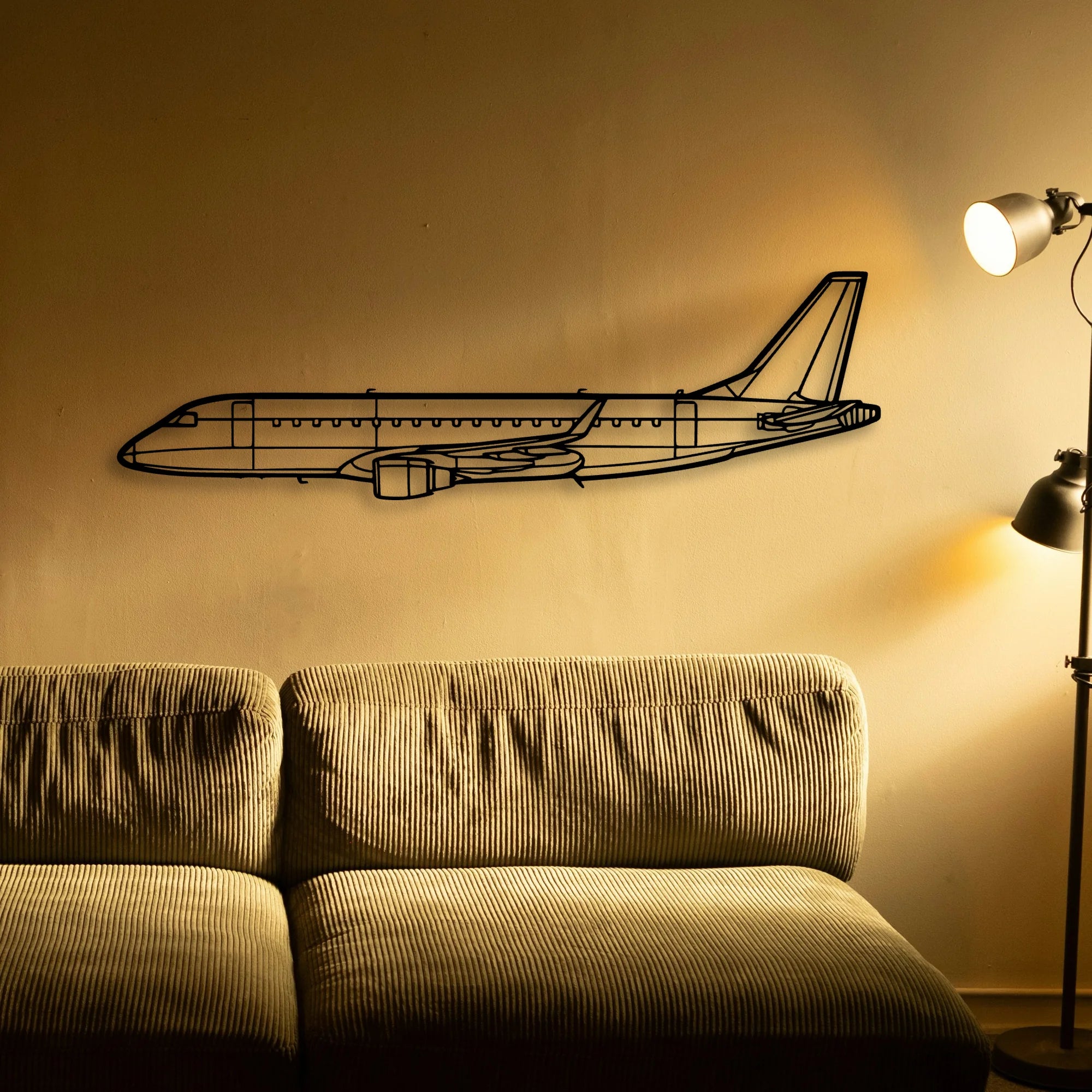 PA 12 Super Cruiser Classic Aircraft Silhouette Metal Wall Art - Tinvibe